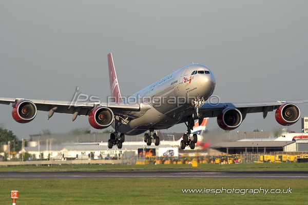 Virgin Atlantic VIR 0001.jpg - Virgin Atlantic A340-600 - Order a Print Below or email info@iesphotography.co.uk for other usage